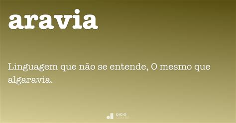Aravia - Dicio, Dicionário Online de Português