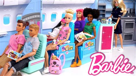 Barbie Doll Airplane Travel Routine Princess Adventure Episode Youtube