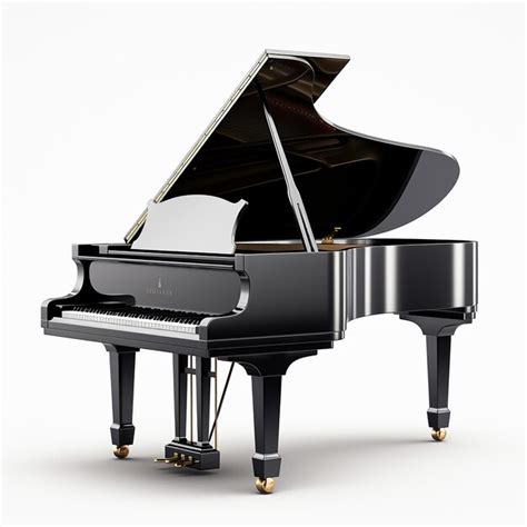 Premium AI Image | piano isolated on white