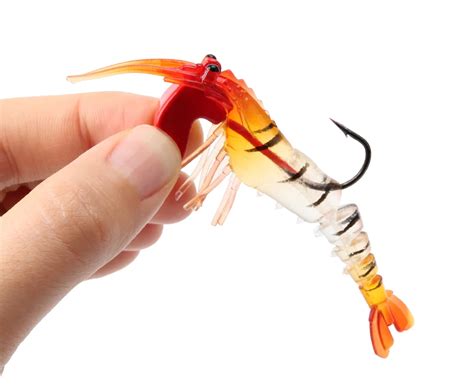 Spinpoler 9cm 12 4g Tpr Soft Shrimp Fishing Lure Silicone Bionic Shrimp