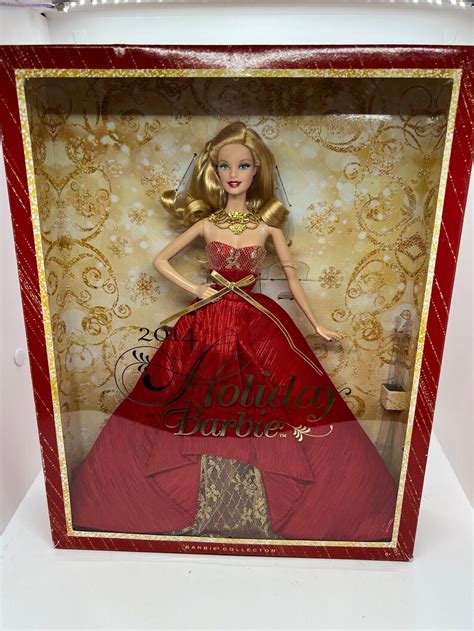 Holiday Blonde Barbie Doll In Shiny Red Gown Collectors Edition Etsy