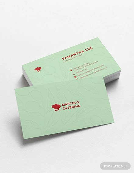 Catering Business Card - 19+ Examples, Illustrator, Word, Pages ...