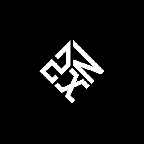 ZXN letter logo design on black background. ZXN creative initials ...