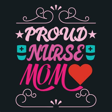 proud nurse mom  vector art  vecteezy