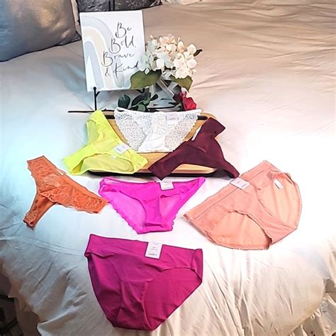 Auden Intimates Sleepwear 7 Auden Sexy Underwear Thongs Lace Cheeky Mesh Bikini Size Xs