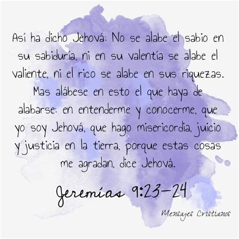 MENSAJES CRISTIANOS Jeremías 9 23 24 Mensajes cristianos Jesus es