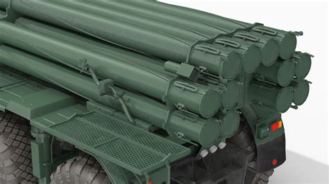 Smerch Bm Heavy Multiple Rocket Launcher D Model Ds Blend