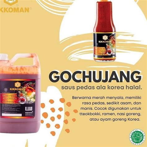 Jual READY STOCK Kikkoman Gochujang Sauce Halal 300 Gr Saus Pedas