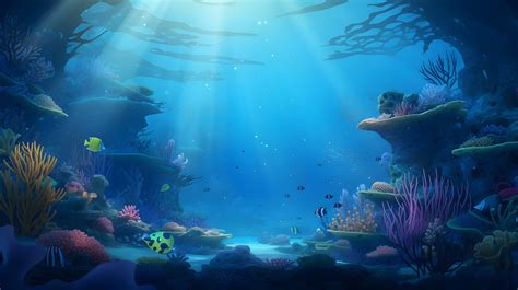 Download Ai Generated Underwater Ocean Royalty Free Stock