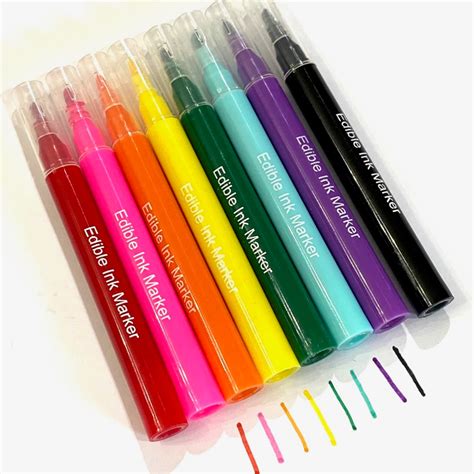 Colored Mini Markers 6 Color Sets Busy Bakers Supplies