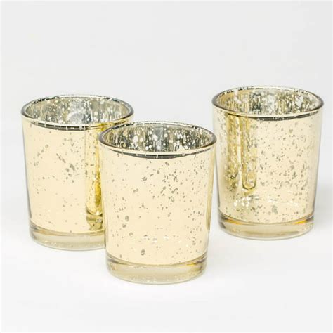 Richland Metallic Gold Mercury Votive Holders Set Of 72