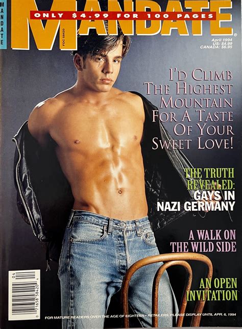 Mandate April Gay Adult Magazine Vintage Magazines