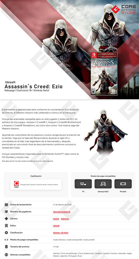 Videojuego Assassin´s Creed The Ezio Collection Complete Edition