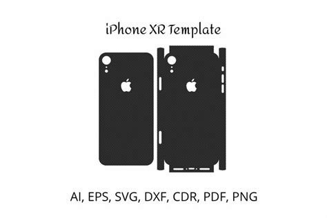 Iphone Xr Skin Cutting Template Svg Files