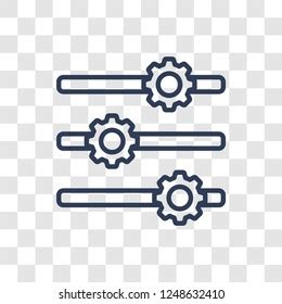 options icon trendy linear options logo stock vector royalty