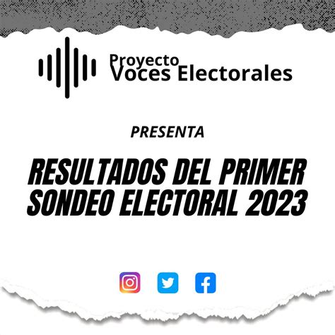 Voces Electorales On Twitter Resultados De Nuestro Primer Sondeo