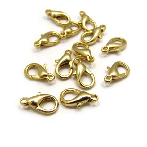 Lobster Clasp Gold Plated Country Beads