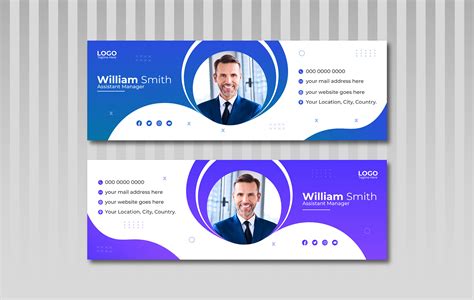 Business / Corporates email signature template on Behance