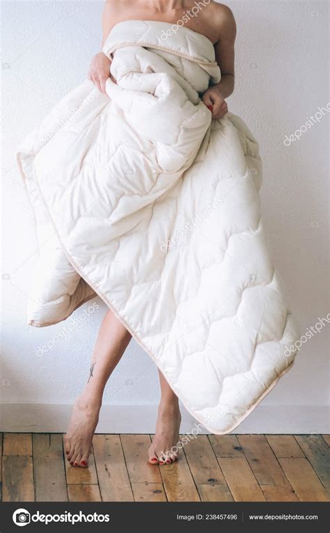 Girl Legs Nude Morning Blanket Bedroom Stock Photo By Yunafoto 238457496
