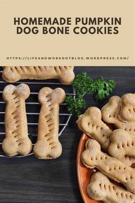 Recipe – Homemade Pumpkin Dog Bone Cookies - Bert's Blog