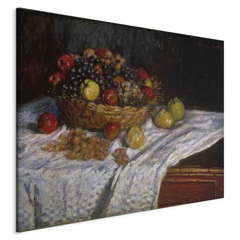 Art Reproduction Nature Morte Raisins Et Pommes Claude Monet