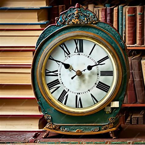 Premium AI Image | A grandfather clock ticking away in a forgotten