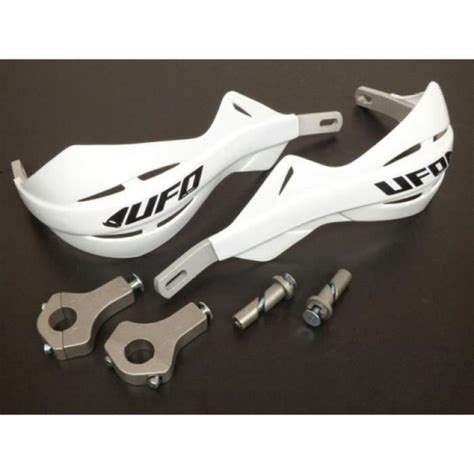 Prot Ge Main Ufo Blanc Avec Renfort Aluminium Moto Deux Roue Cross