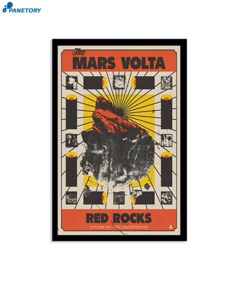 The Mars Volta Red Rocks Amphitheatre Morrison Oct Poster