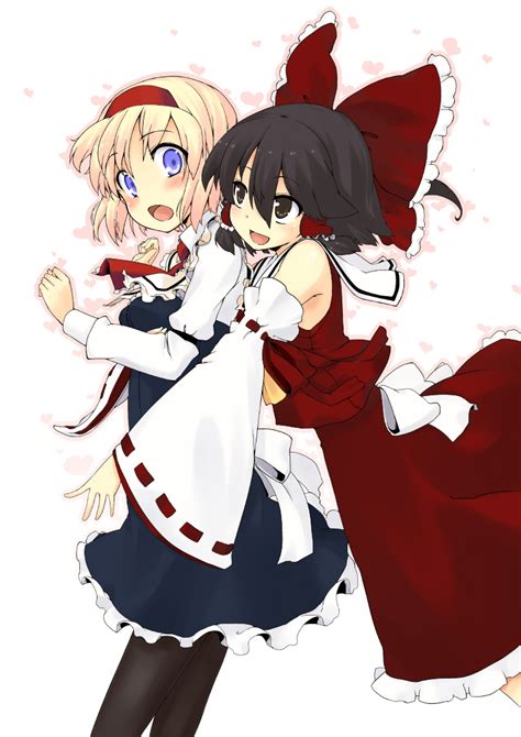 The Big ImageBoard TBIB D O Alice Margatroid Bare Shoulders Black Legwear Blonde Hair Blue