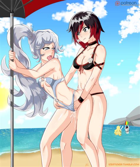 Rule Beach Bikini Blake Belladonna Casual Faunus Female Futa On Female Futanari Human
