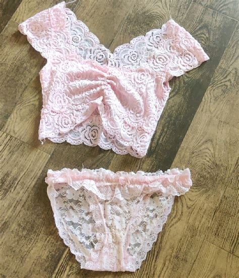 Bra Pink Cute Lingerie Set Freeup