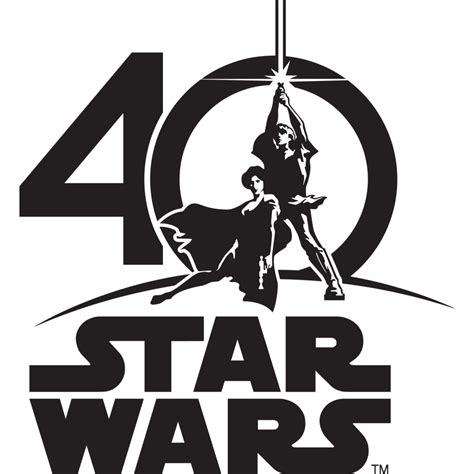 Star Wars 40th Anniversary Logo Vector Logo Of Star Wars 40th