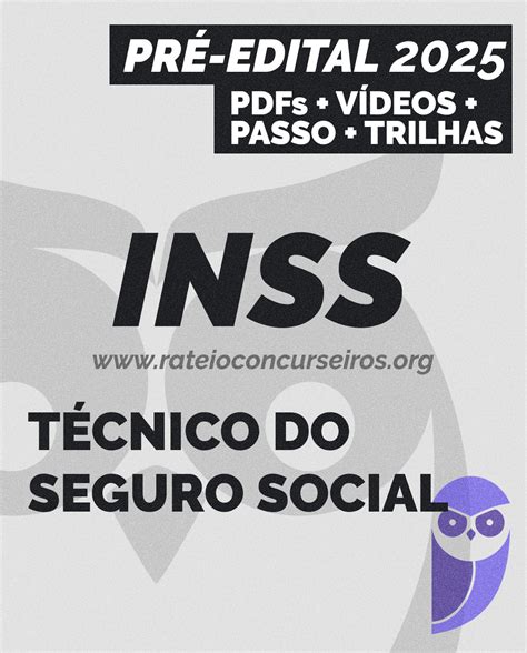 Inss Concurso Técnico Do Seguro Social Ensino Medio