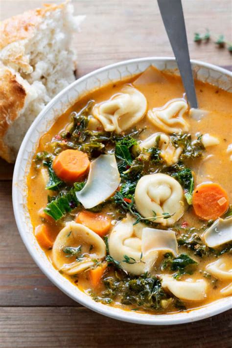 Vegan Creamy Tortellini Vegetable Soup Rabbit And Wolves