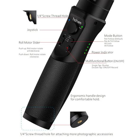 hohem iSteady Pro 2 Upgraded 3-Axis Handheld Action Camera Gimbal ...