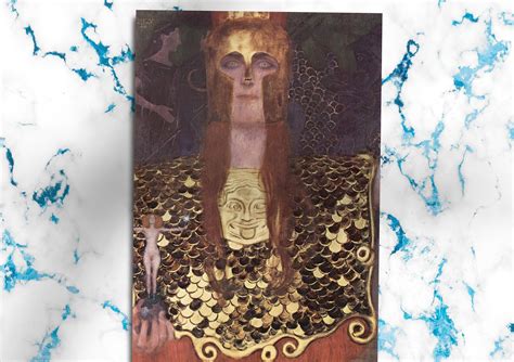 gustav klimt pallas athena  classic painting photo poster