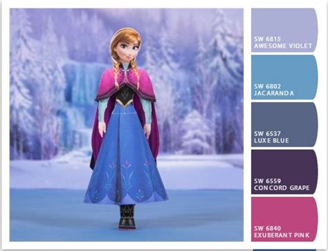 Anna Frozen Color Palettes And Anna On Pinterest