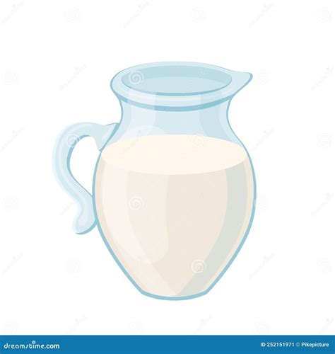 Milk Jug Cartoon Vector Illustration Stock Vector Illustration Of