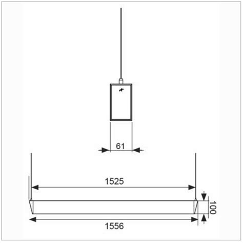 Ansell Otto Led Suspended Linear Bidirectional Ft Twin W Cct