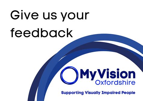 Feedback Form - MyVision - MyVision Oxfordshire
