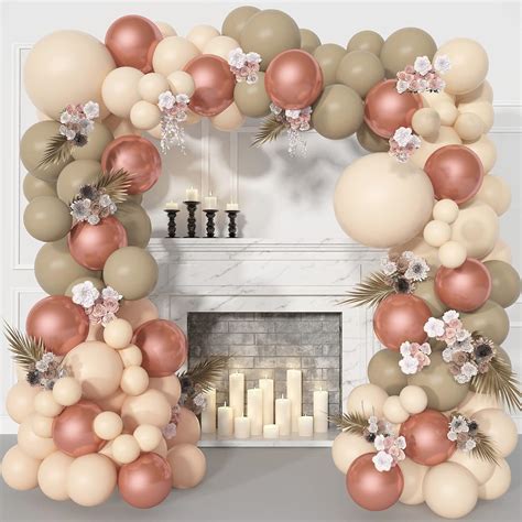 Buy Blush Balloon Garland Kit Pcs Rose Gold Metallic Nude Neutral Balloon Arch Double