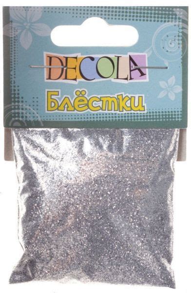 Блестки СЕРЕБРО декоративные, размер 0,1 мм, 20 г - купить с доставкой ...