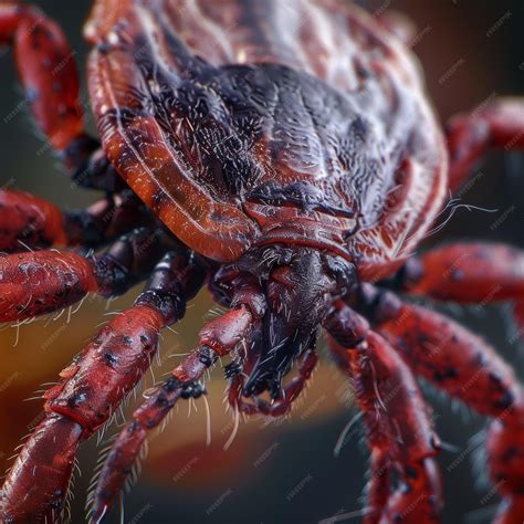 Premium Photo | Insect monster bites encephalitis tick macro dust mite