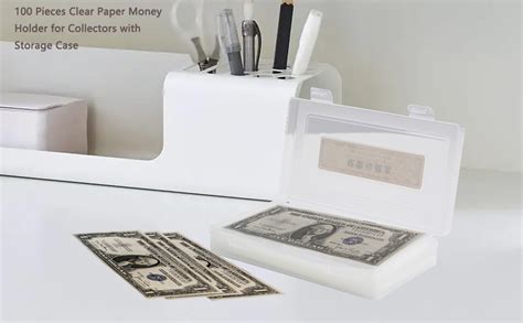 Amazon 100 Pieces Clear Paper Money Holder For Collectors With