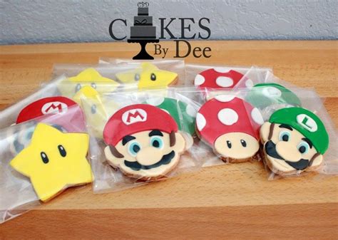 Super Mario Cookies Mario Luigi Super Mario Bros Birthday Party