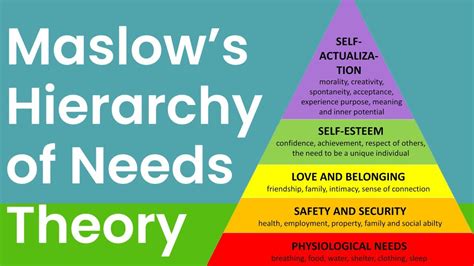 Maslows Hierarchy Of Needs Youtube