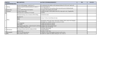 Audit Action Plan Pdf