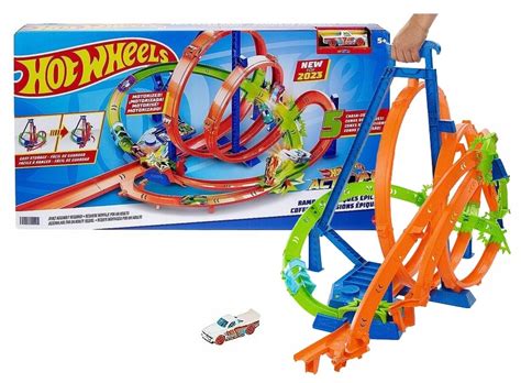 HOT WHEELS ZESTAW TORÓW EPICKA PĘTLA KRAKS autko w zestawie Cena
