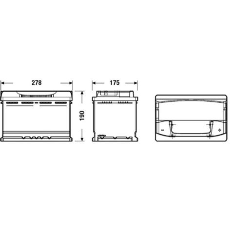 Аккумулятор Forward Green 75 A/h 750 A R+ 278x175x190 мм купить в ...