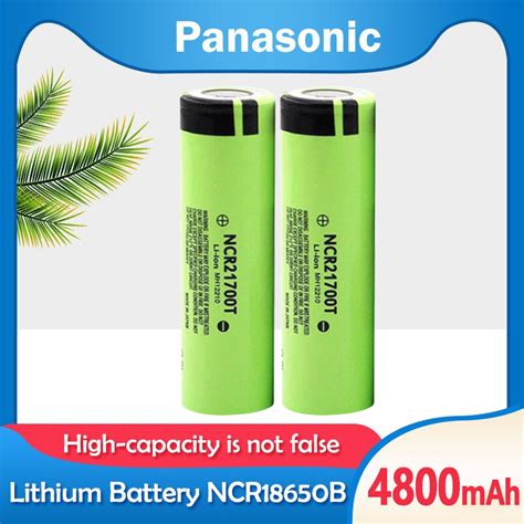 1 10Pcs Panasonic 21700 Battery 4800mAh NCR21700T 3 7v Lithium